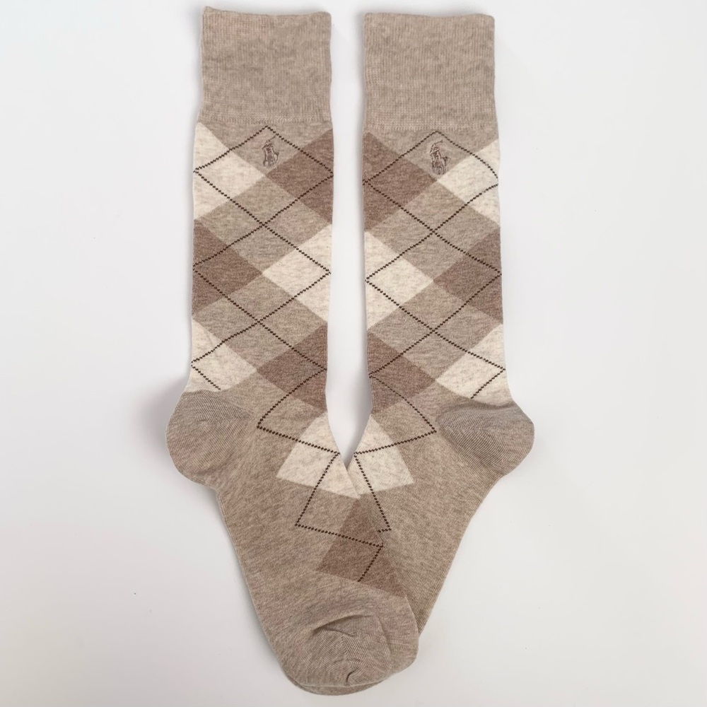 Hold Nwot Argyle Patterned Long Socks - image 1